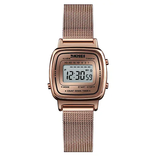 Наручний годинник жіночий 1901MHRG Rose Gold Mesh Skmei acs0030478 - фото 1