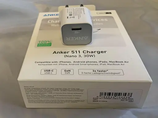 Зарядний пристрій адаптер Anker PowerPort 511 Nano 3 30 W (1 Port USB-C) A2147G21 біле - фото 7