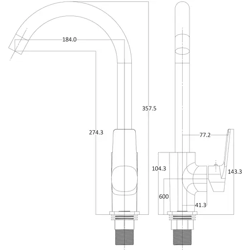 Смеситель для кухни Globus Lux Bonn GLB-0203S Хром - фото 7