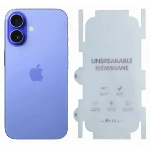 Захисна плівка DK для Apple iPhone 16 | AG Matte Unbreakable Membrane HydroGel 360° (clear)