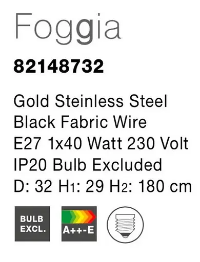 Світильник підвісний FOGGIA Nova Luce 82148732 - фото 4