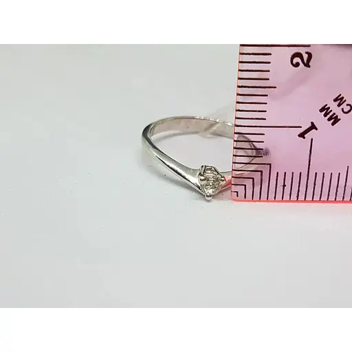 Серебряное кольцо Агни Флокс с фианитом. 1152Р-CZ 15 - фото 7