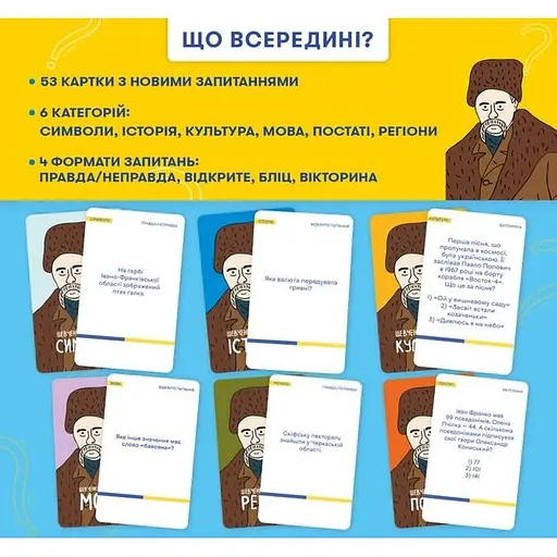 Настольная игра Оrner Шевченко спрашивает (укр.) (orner-3627) - фото 3