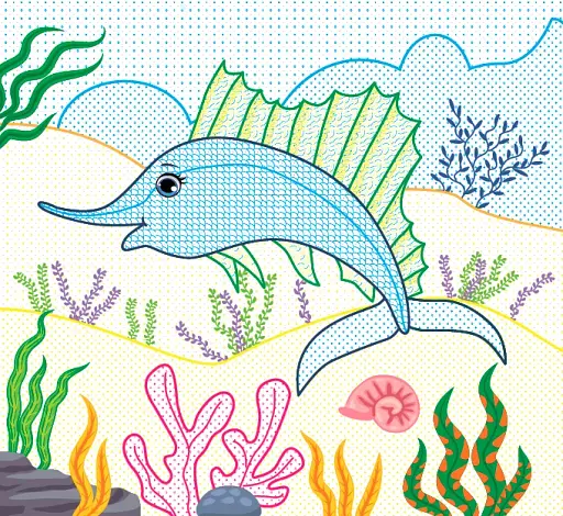 Водні розмальовки з наліпками. Морські мешканці - фото 2