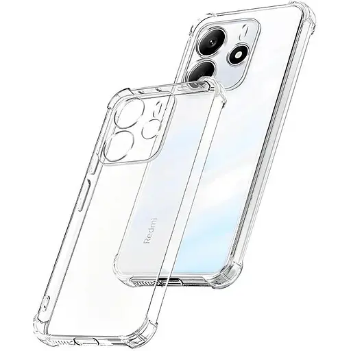 TPU чехол Getman Ease logo усиленные углы Full Camera для Xiaomi Redmi Note 14 4G (Int. version) Бесцветный (Прозрачный)