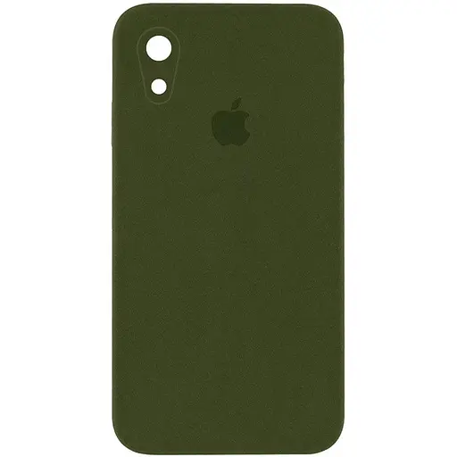 Чохол Epik Silicone Case Square Full Camera Protective AA для Apple iPhone XR 6.1 Зелений/Dark Olive