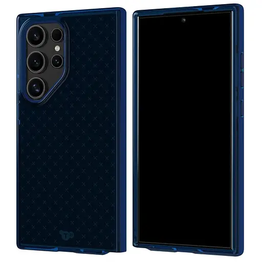 Протиударний чохол силіконовий Tech21 Evo Check для Samsung Galaxy S24 Ultra (6.8") Cobalt Blue T21-10681 - фото 4