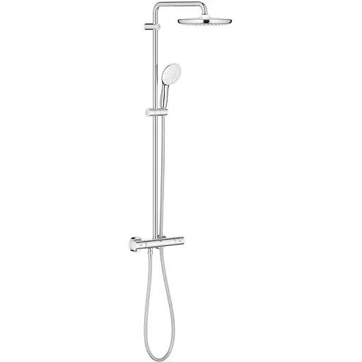 Душова система з термостатом для настінного монтажу Grohe Tempesta System 250 26670001, Хром - фото 1
