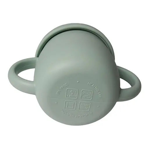 Поильник силиконовый непроливайка oldbro 150ml Olive light - фото 2