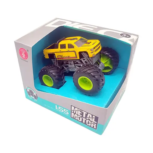 Машина металлическая 149A, коробка 12*9*9см Желтый