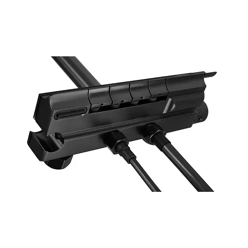 Душова система з кнопковим перемикачем із алюмінію Zerix PBI-009-J Black 4 режими ZX5849, Чорний матовий - фото 8