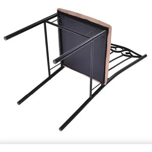 Комплект мебели Costway Sofi стол и 4 мягких стула бежевый - фото 8