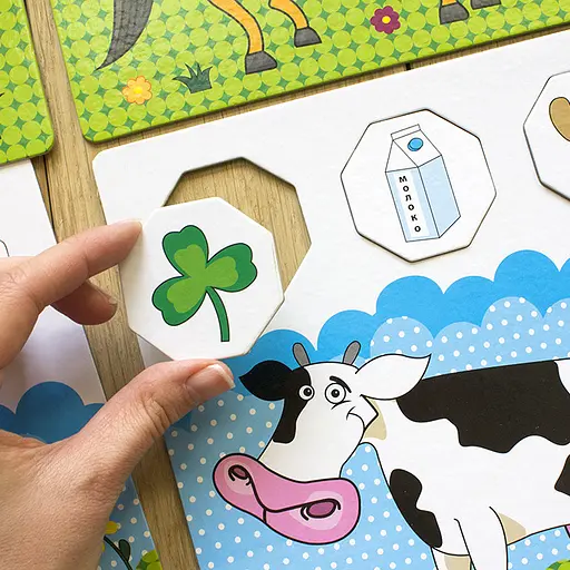 Навчальні пазли. Хто живе на фермі. Iq-club для малюків (у) 13203005 - фото 4