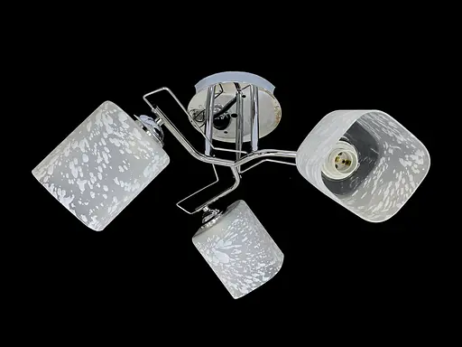 Люстра стельова на 3 плафони 7364F/3 Хром