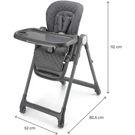Стульчик для кормления Kinderkraft Tulo Grey (KHTULO00GRY0000) - фото 2