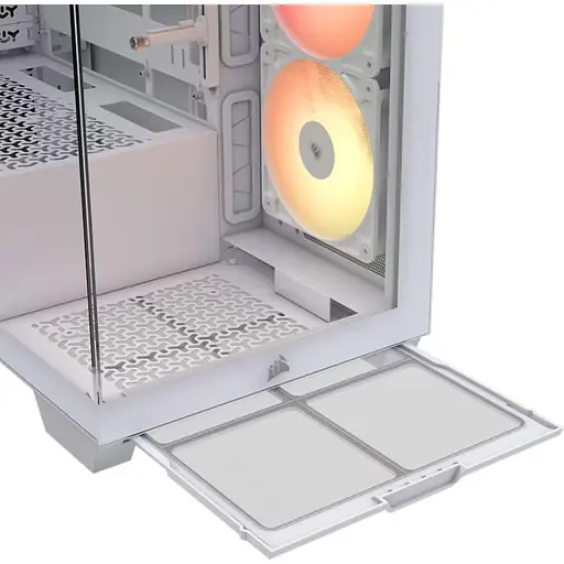 Corsair 3500X ARGB Корпус из закаленного стекла без блока питания, белый (CC-9011279-WW) - фото 7