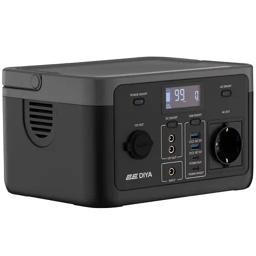 Портативна зарядна станція 2Е DIYA-300W LiFePO4 25000 мА год 320Вт год