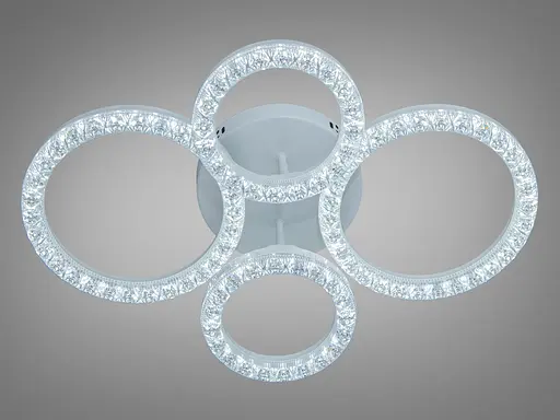 Люстра стельова кільця Diasha біла 74 Вт - фото 1