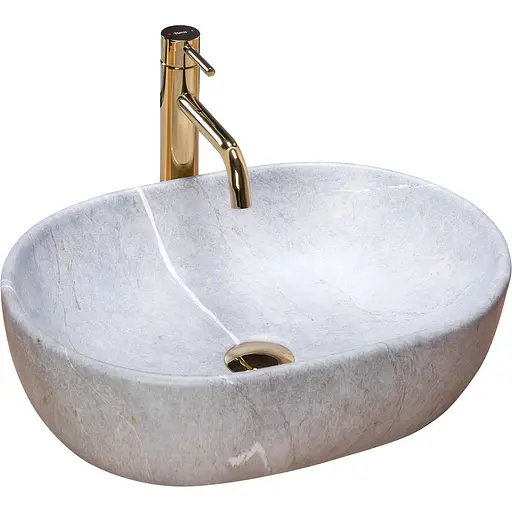 Умивальник Rea Lara grey накладний REA-U9889, Сірий - фото 1