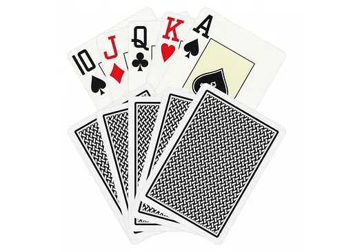 Карты игральные Cartamundi Copag TEXAS HOLD'EM 100% Plastic Jumbo Index (black) (PC_CPJI) - фото 2