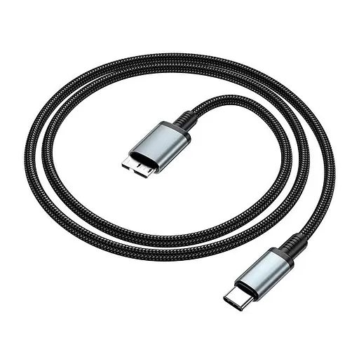 Кабель Hoco Type-C to Micro USB 3.0 excellent speed cable US10 5Gbps адаптер 50 см - фото 3