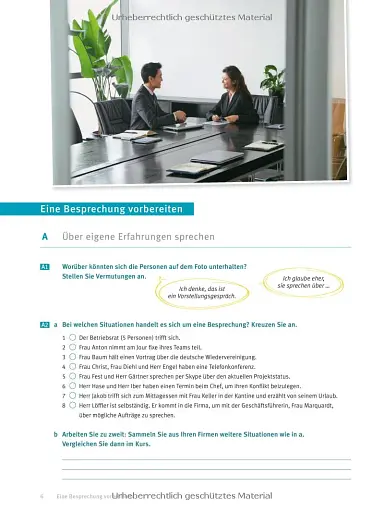 Menschen im Beruf. Training Besprechen und Prasentieren. Kursbuch mit Audio-CD - фото 5