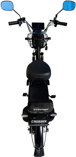 Електроскутер двомісний Crosser CR3 Графенова батарея (600W, 60V, 20Ah) чорний - фото 9