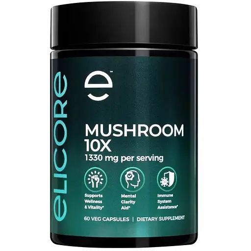 Грибной комплекс Elicore Labs Mushroom 10X, 60 вегакапсул. - фото 1