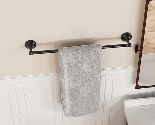 Вішалка для рушників Rea 332870A black REA-06926 Чорний матовий - фото 2