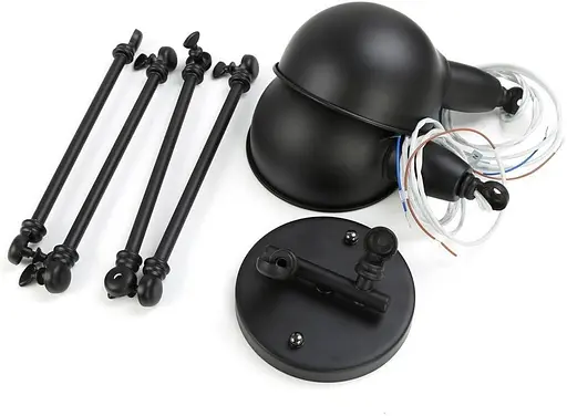 TRADE Черные ретро-регулируемые настенные светильники - фото 2