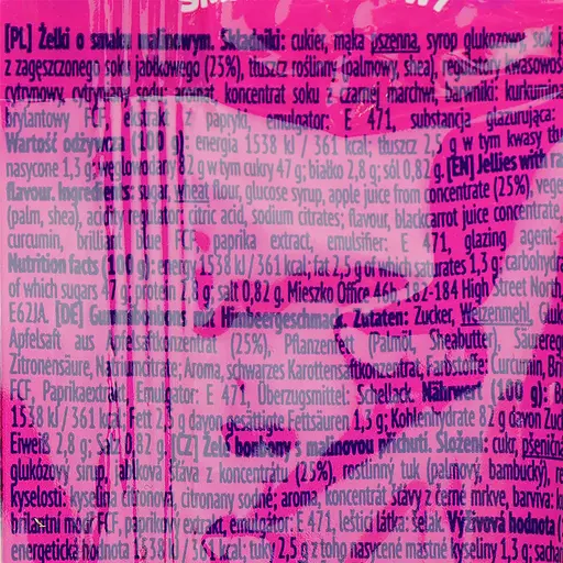 Цукерки Zozole Network зі смаком малини желейні 75 г - фото 3