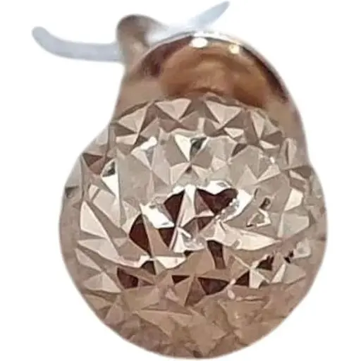 Золота моносережка-пуссета Favoritum з алмазною гранню. 210115_7/1_А