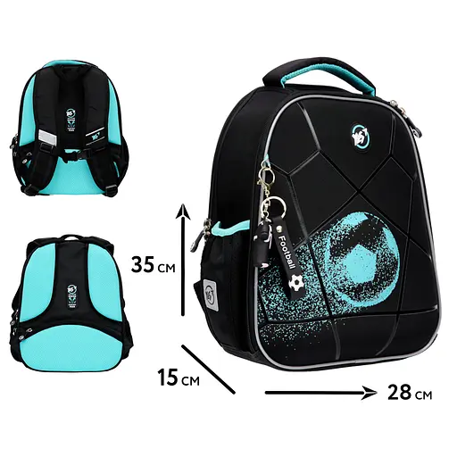 Рюкзак шкільний каркасний Yes My Ball H-100 - фото 2