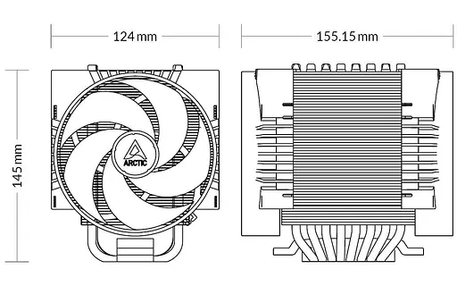 Кулер для процесора Arctic Freezer 4U-M Ampere (ACFRE00171A) - фото 5