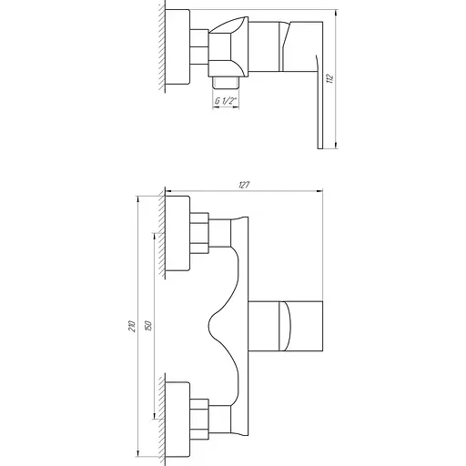 Смеситель для душа Globus Lux Ontario GLO-0105N - фото 4