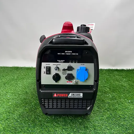 Инверторный бензиновый генератор iPower SM2300I (1.8/2.3 кВт) с дисплеем, колесами и ручкой - фото 2