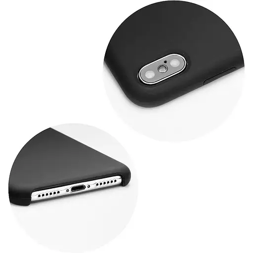 Оригинальный силиконовый чехол Apple Silicone Case для iPhone XS Max (6.5") Black (MRWE2ZM/A) - фото 6