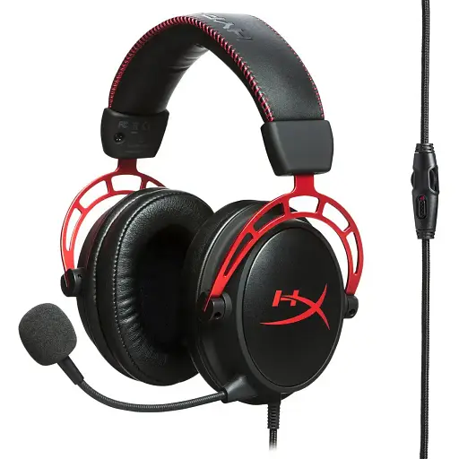 Гарнитура игровая HyperX Cloud Alpha mini-jack/dual 3.5 мм 1.3м/2 м черно-красная - фото 2