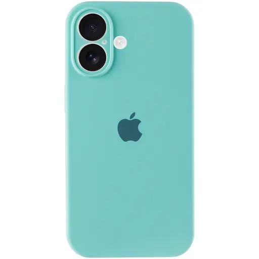 Чохол Epik Silicone Case Full Camera Protective AA для Apple iPhone 16 Plus 6.7 Бірюзовий/Marine Green - фото 2