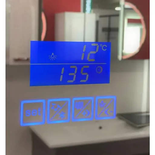 Дзеркало Dusel DE-M3051 75x100 см з годинником і Bluetooth, Білий - фото 4