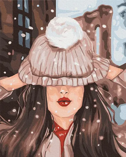 Картина по номерам на подрамнике Brushme Первый снег