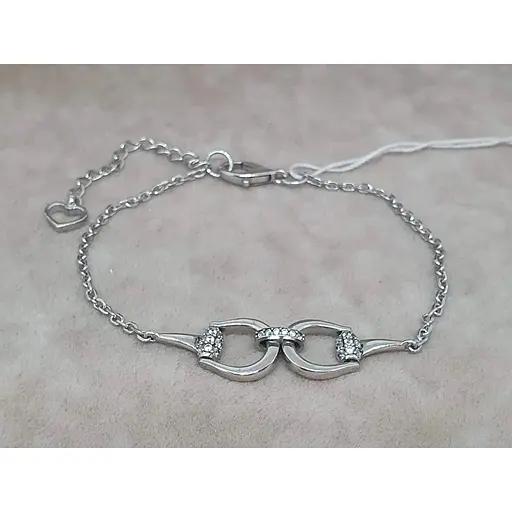 Серебряный браслет Агни Горельеф с фианитами. 4180Р-CZ ГОРЕЛЬЕФ 17 - фото 2