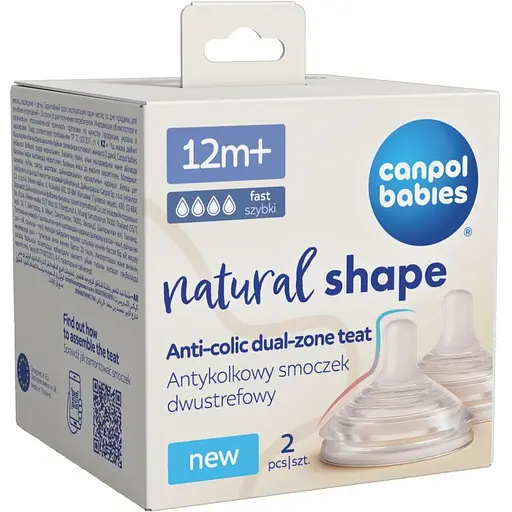 Антиколиковая двухзонная соска Canpol babies Natural Shape 12+ месяцев 2 шт. (21/753) - фото 5