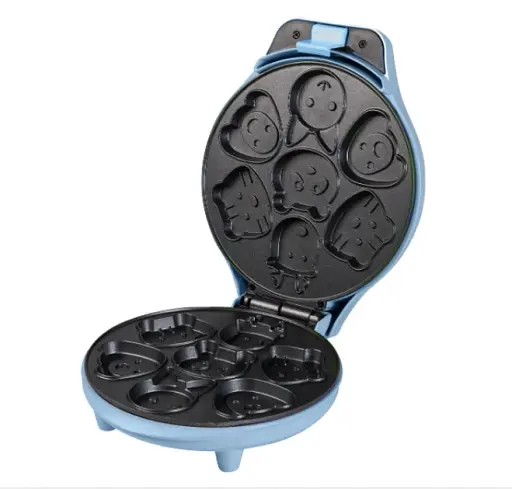 Міні-вафельниця Bestron 7 вафель у формі тваринок для веселих сніданків, кругла, побутова електрична, 700 Вт - фото 3