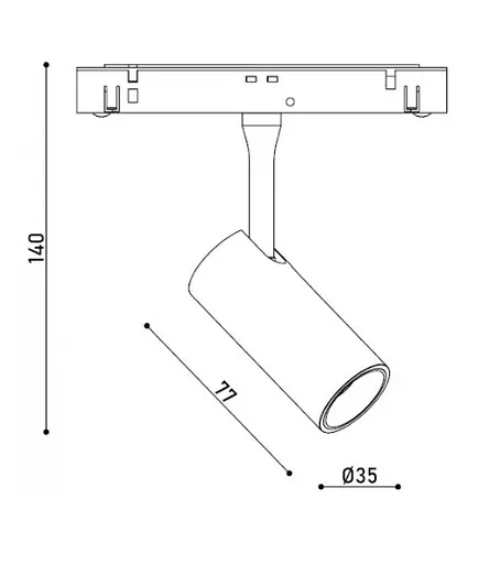 Світильник магнітний трековий Kloodi KDMG-SPOT35 6W 4K BK - фото 3