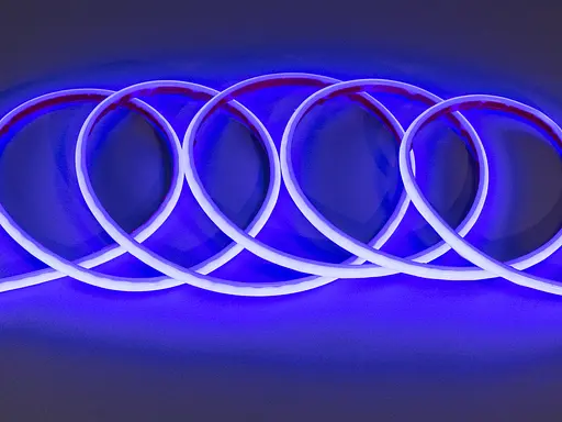 Светодиодная лента 220в, 320 шт/м, герметичная, 10мм, голубой - фото 1