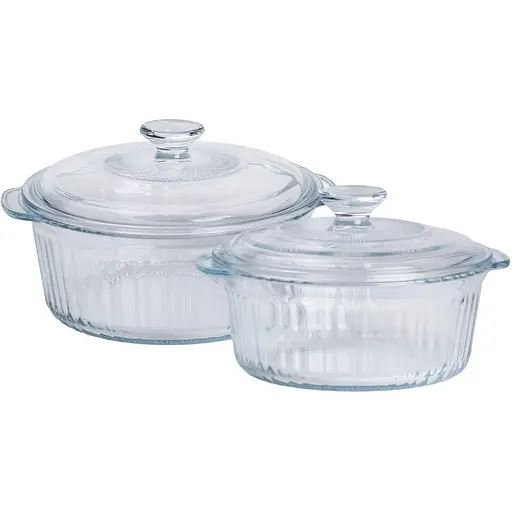 Набір каструль Yiwu із боросилікатного скла 1,5/2,3 л HP-34-26