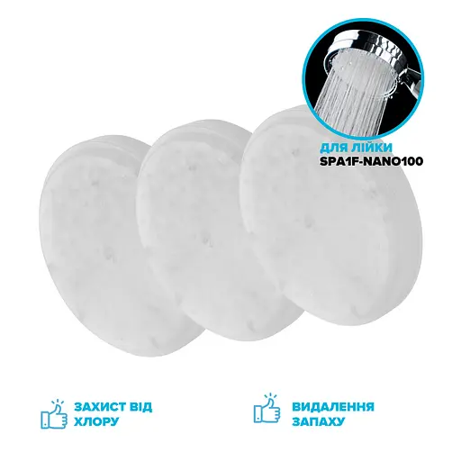 Фильтр в головку душевой лейки Drop Filter-Nano-Box очищение воды от хлора и запахов - 3шт. - фото 2