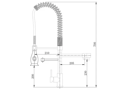 Смеситель для кухни Asignatura Industrial 80545600 Хром - фото 2