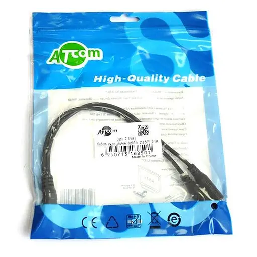 Адаптер-переходник Atcom 16850 Mini-Jack 3.5 папа 2 х Mini-Jack 3.5 мама 10 см - фото 4